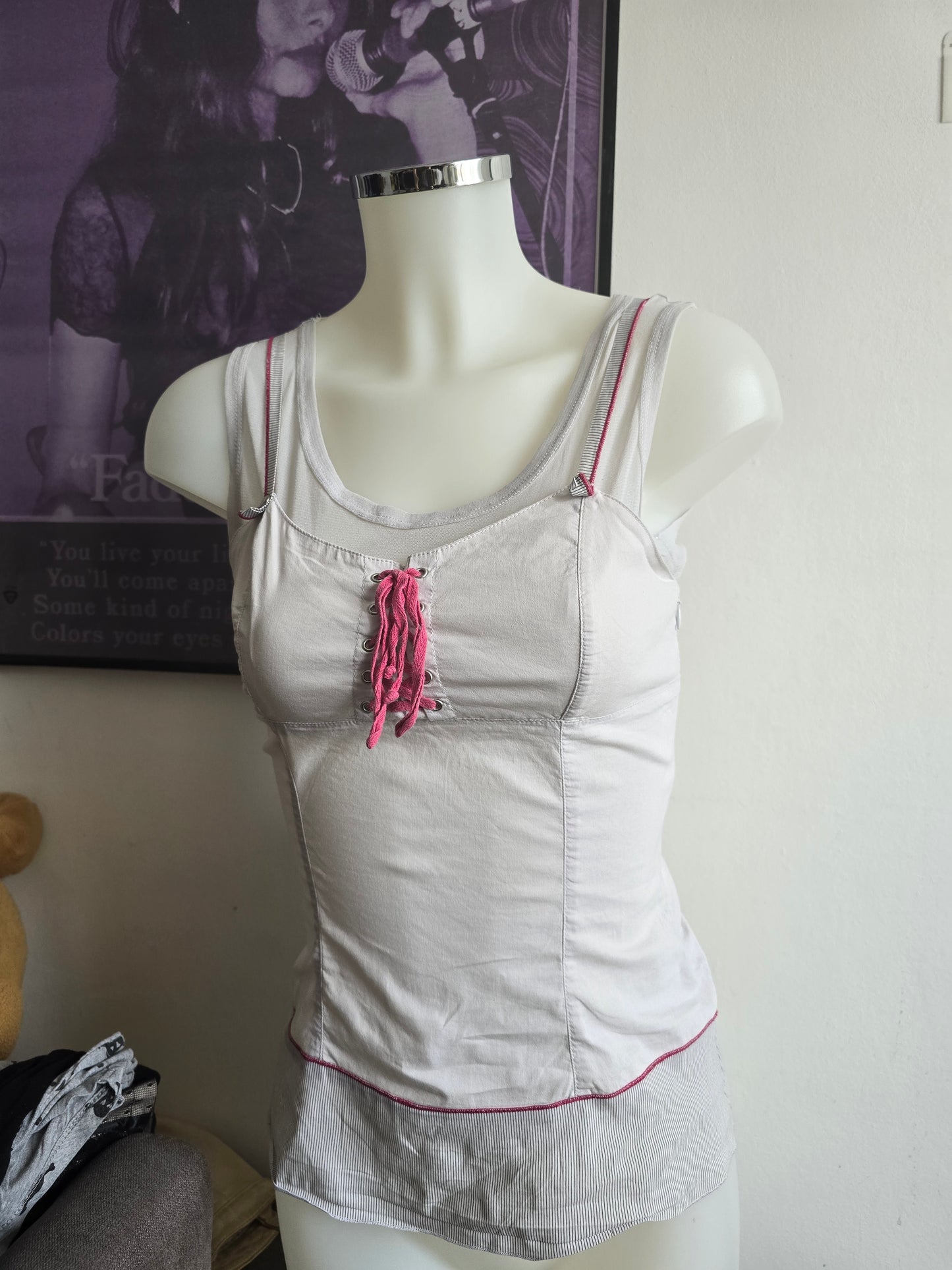 2000s vintage indie sleaze medieval top