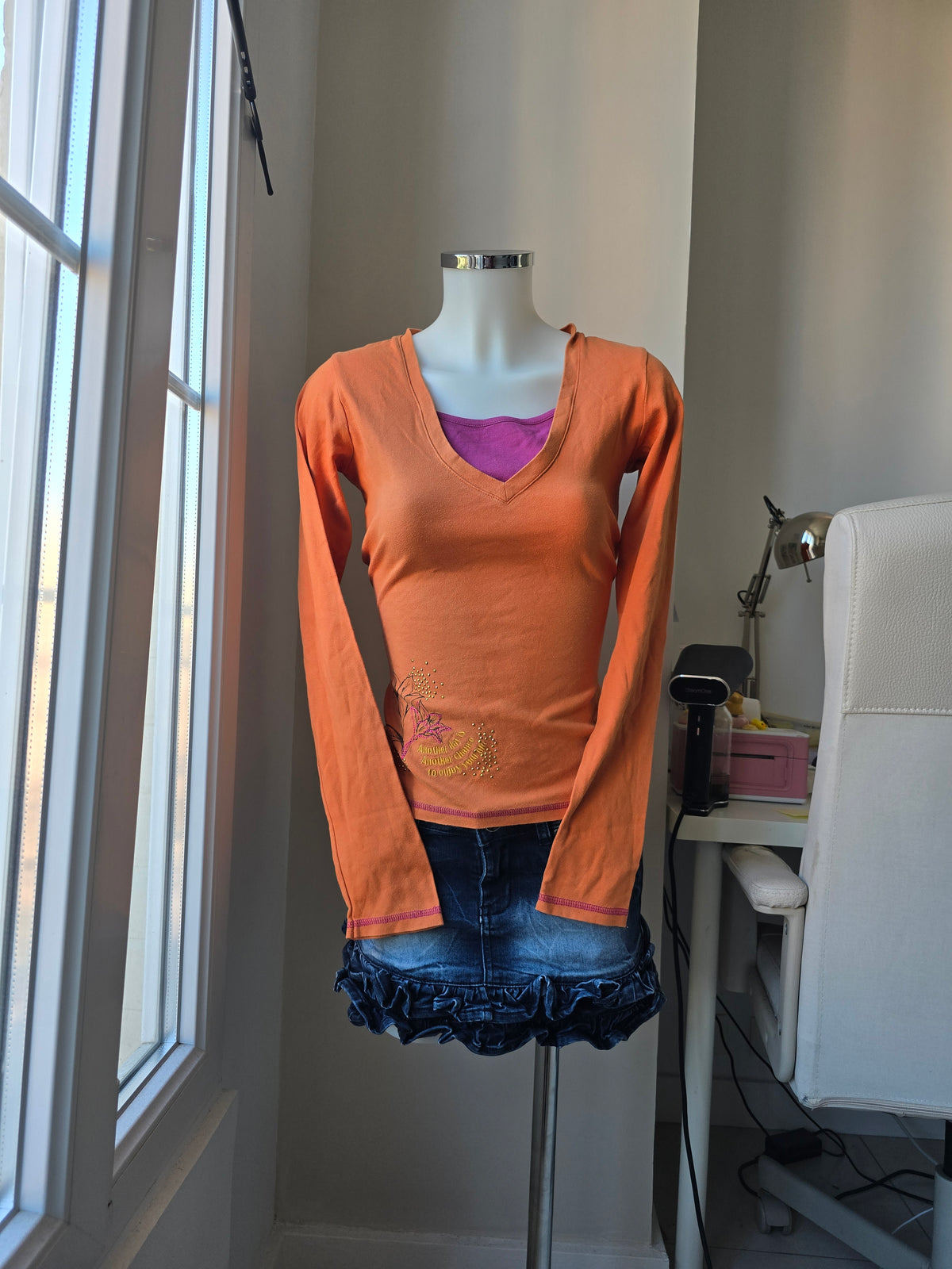 2000s vintage whimsical long sleeve top