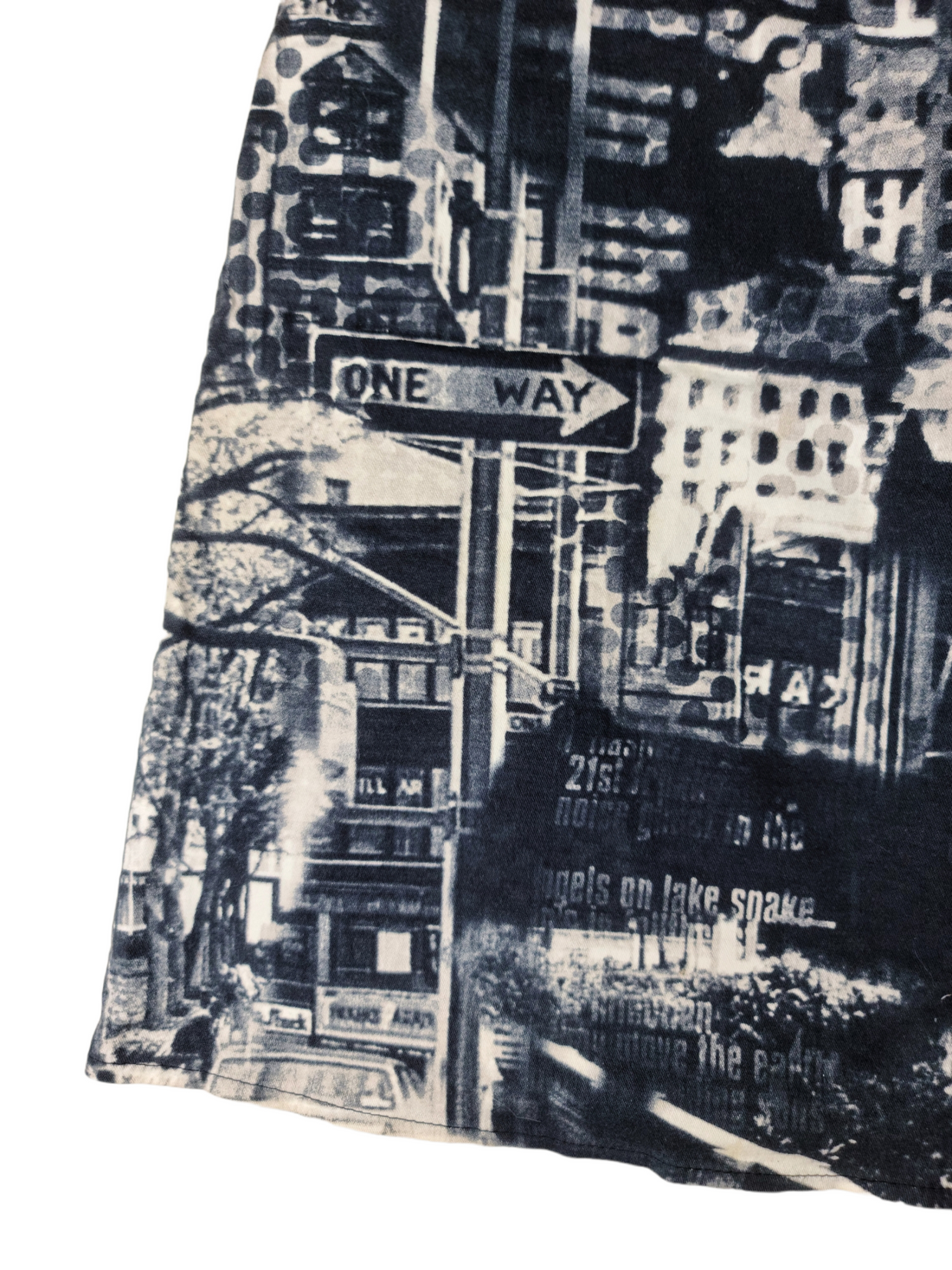 Graphic cybery2k printed skirt