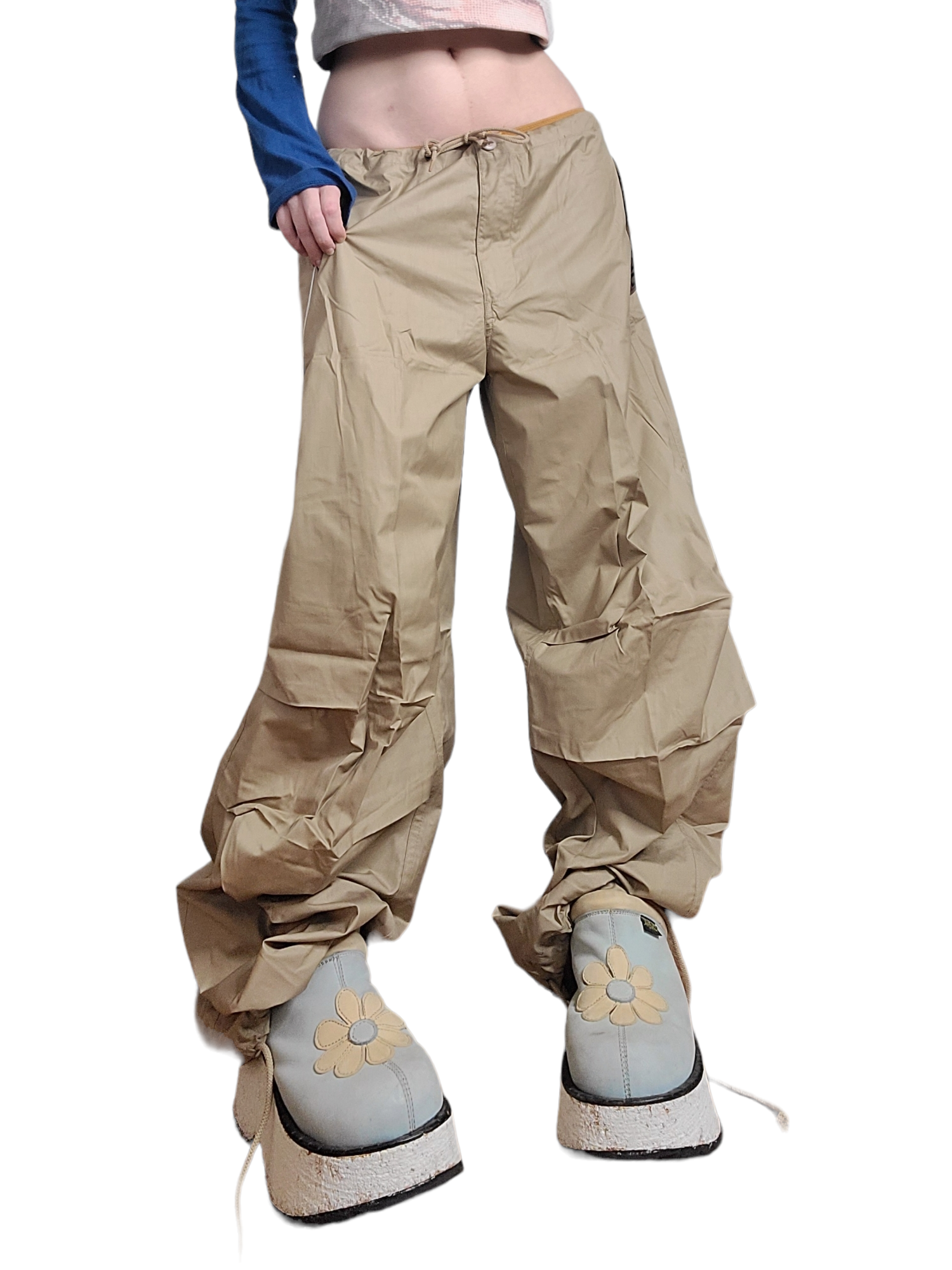 Cargo parachute vintage military ufo gris skater hiphop overpants gorpcore