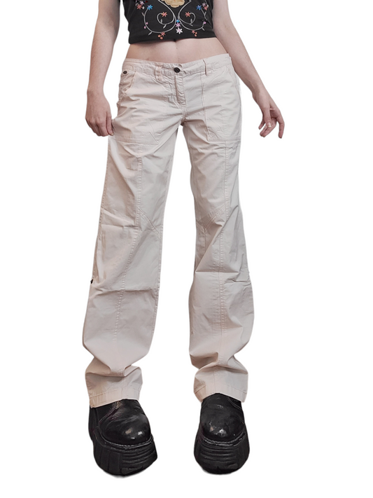 90s grunge pink cargo