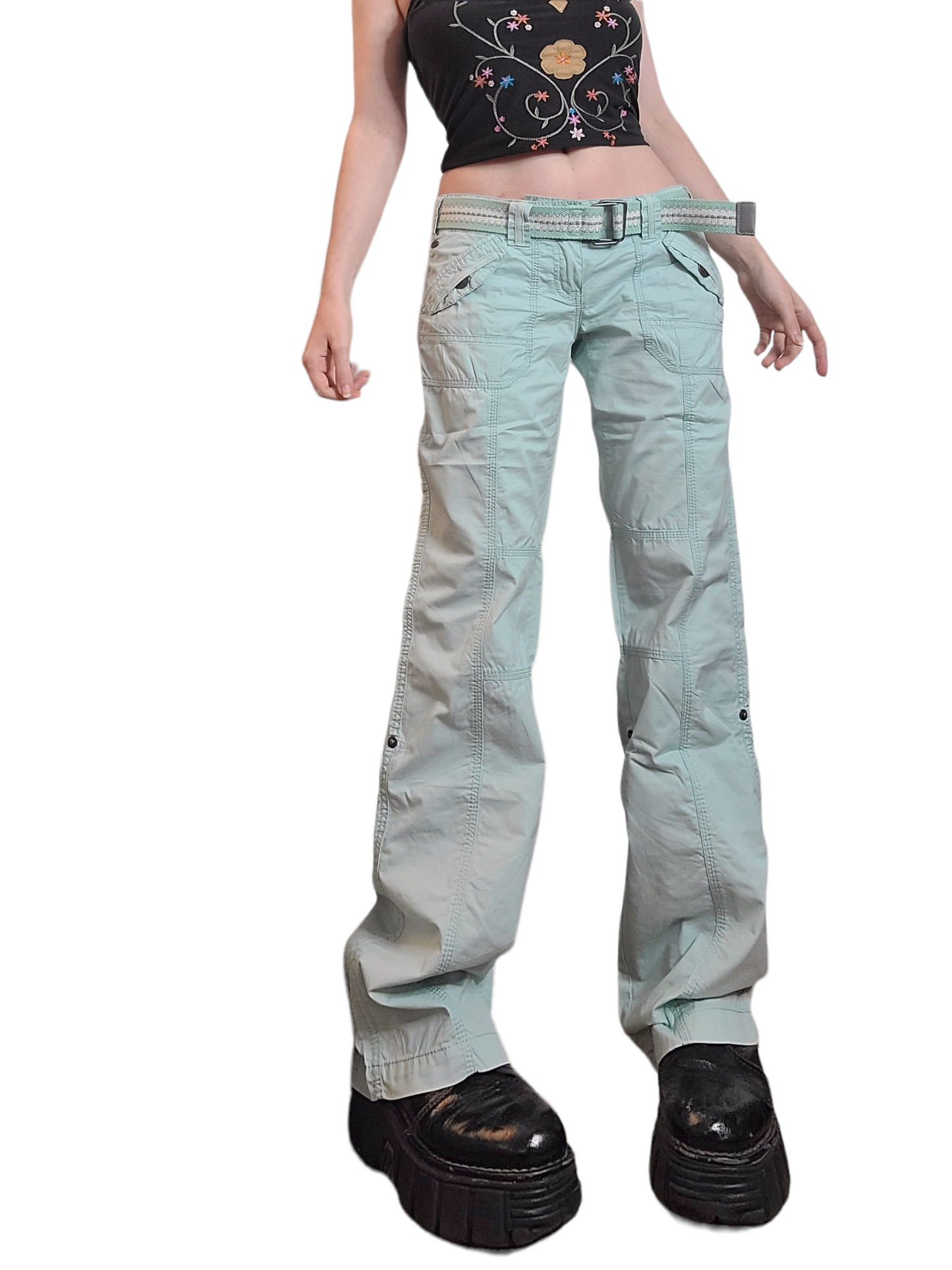 Cargo overpants grunge skater 90s multipoches y2k cybery2k cybergrunge