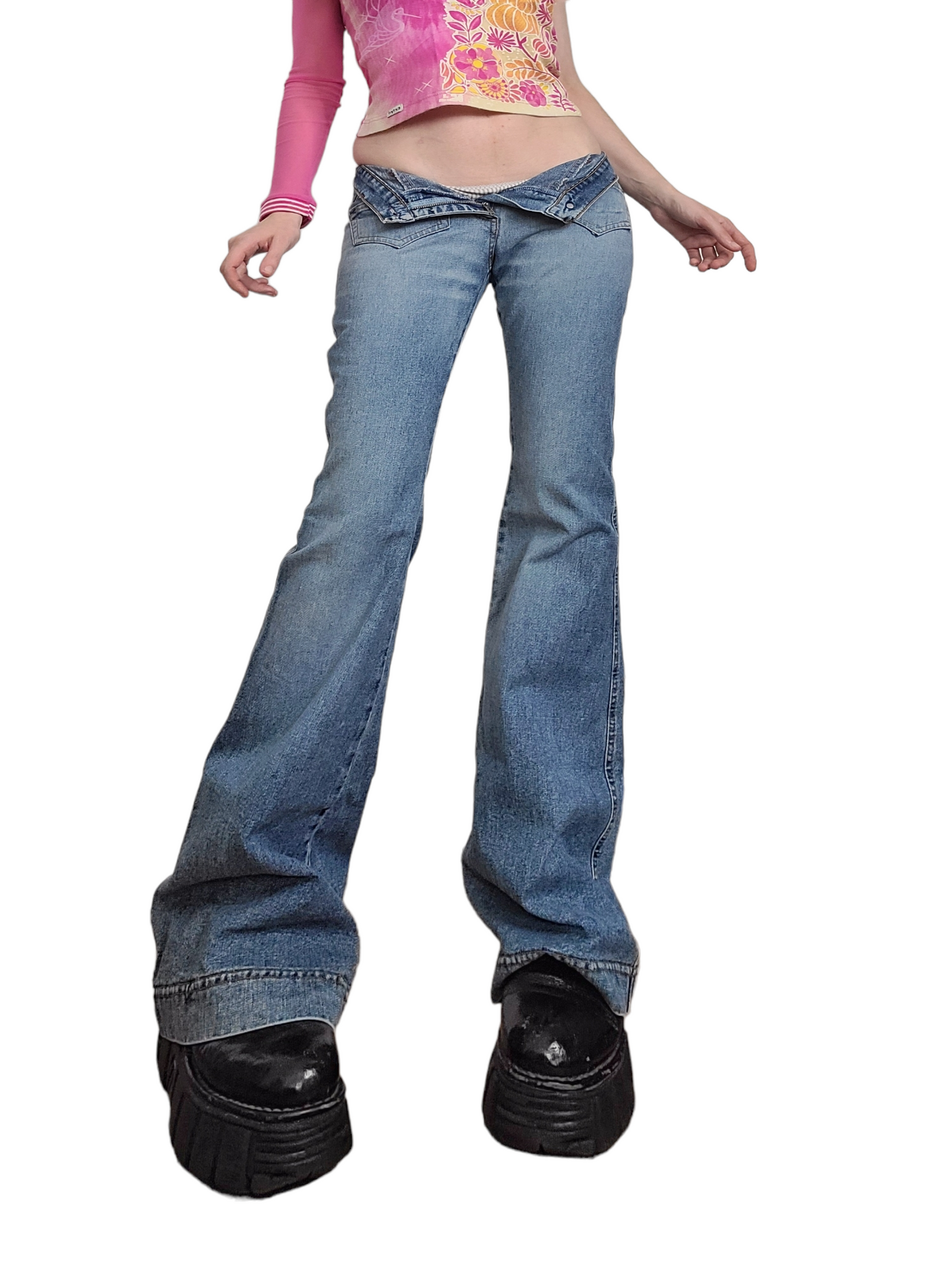 Y2K flared jeans