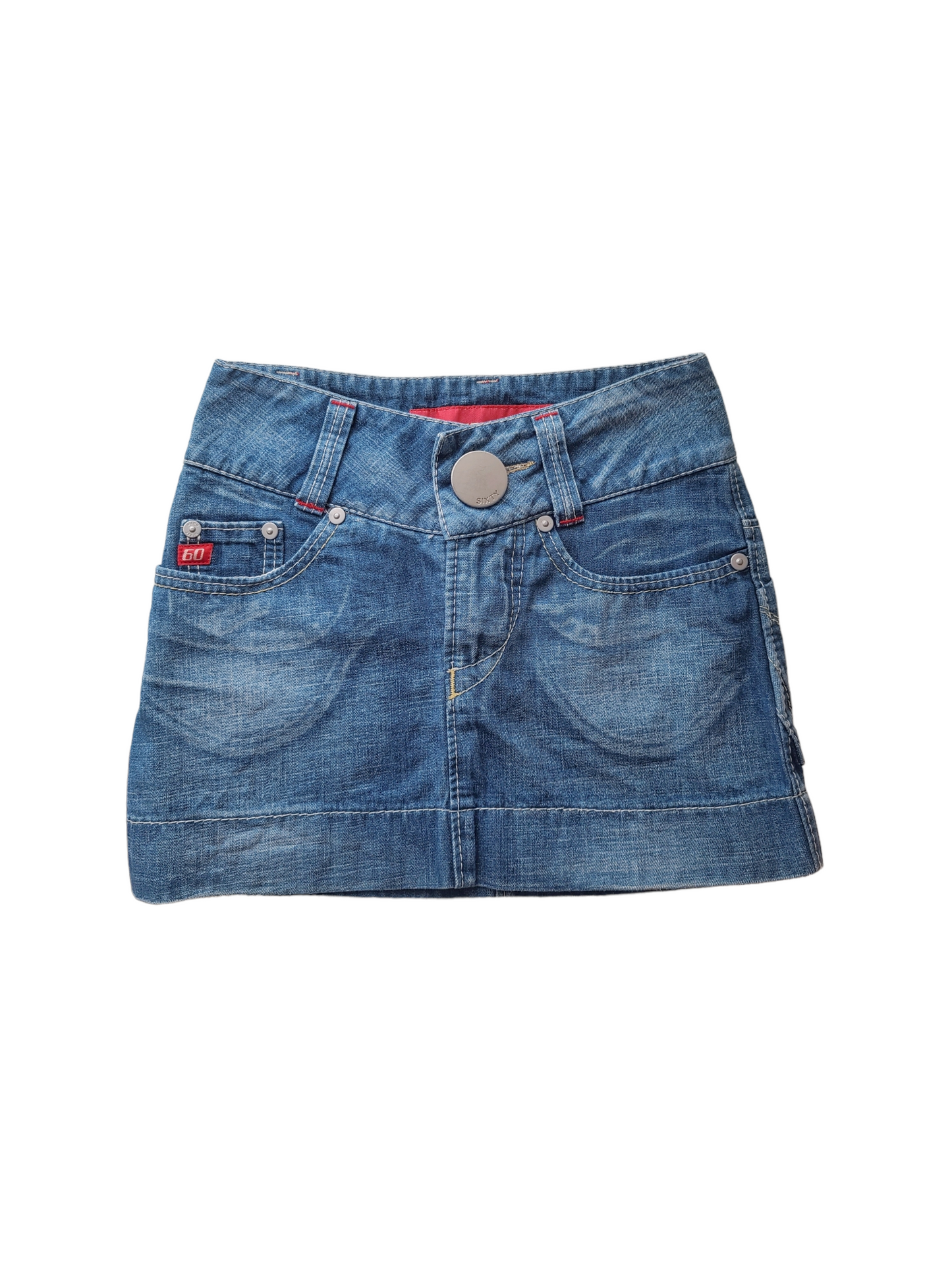 Mini jupe asymetrique cybery2k y2k miss sixty archive 2000 grunge rave girly 