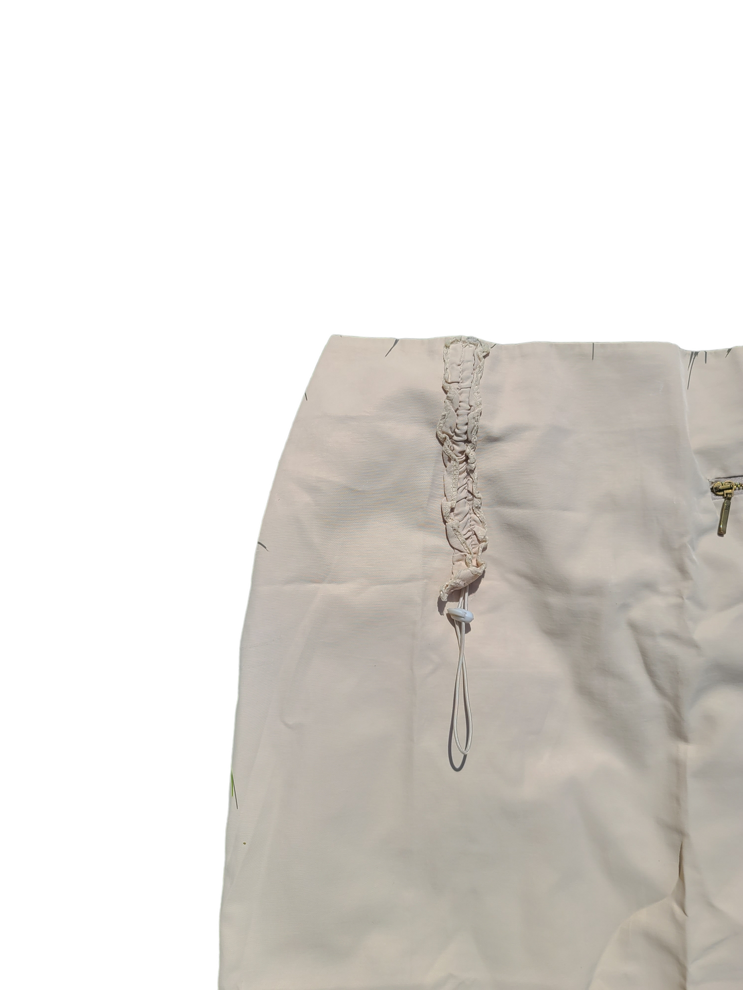 Beige gorpcore maxi skirt