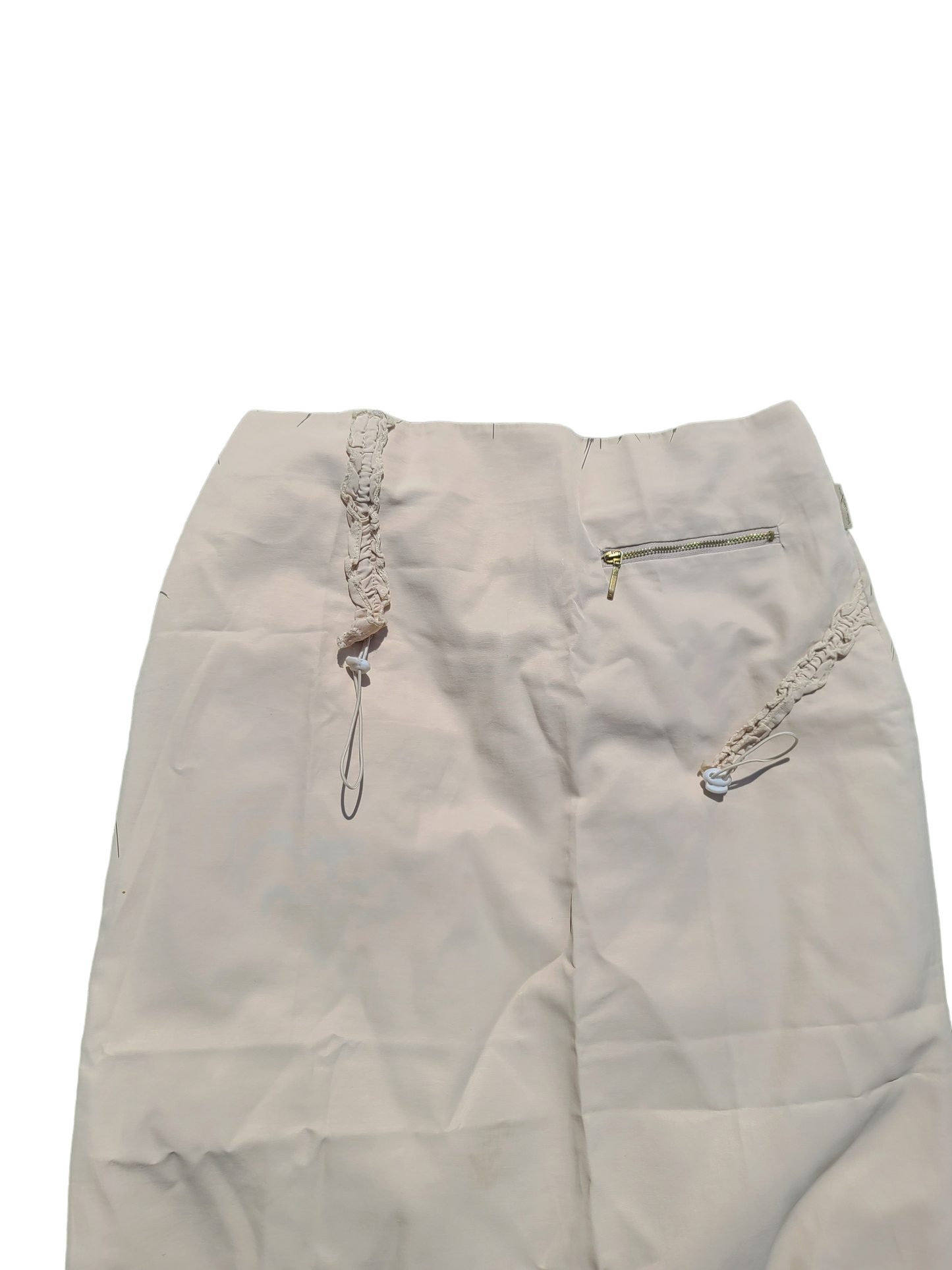 Beige gorpcore maxi skirt