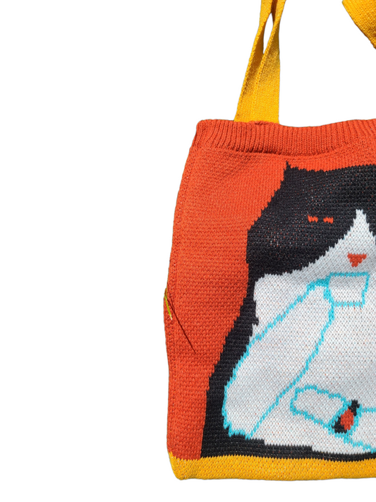 Cottagecore crochet archive bag