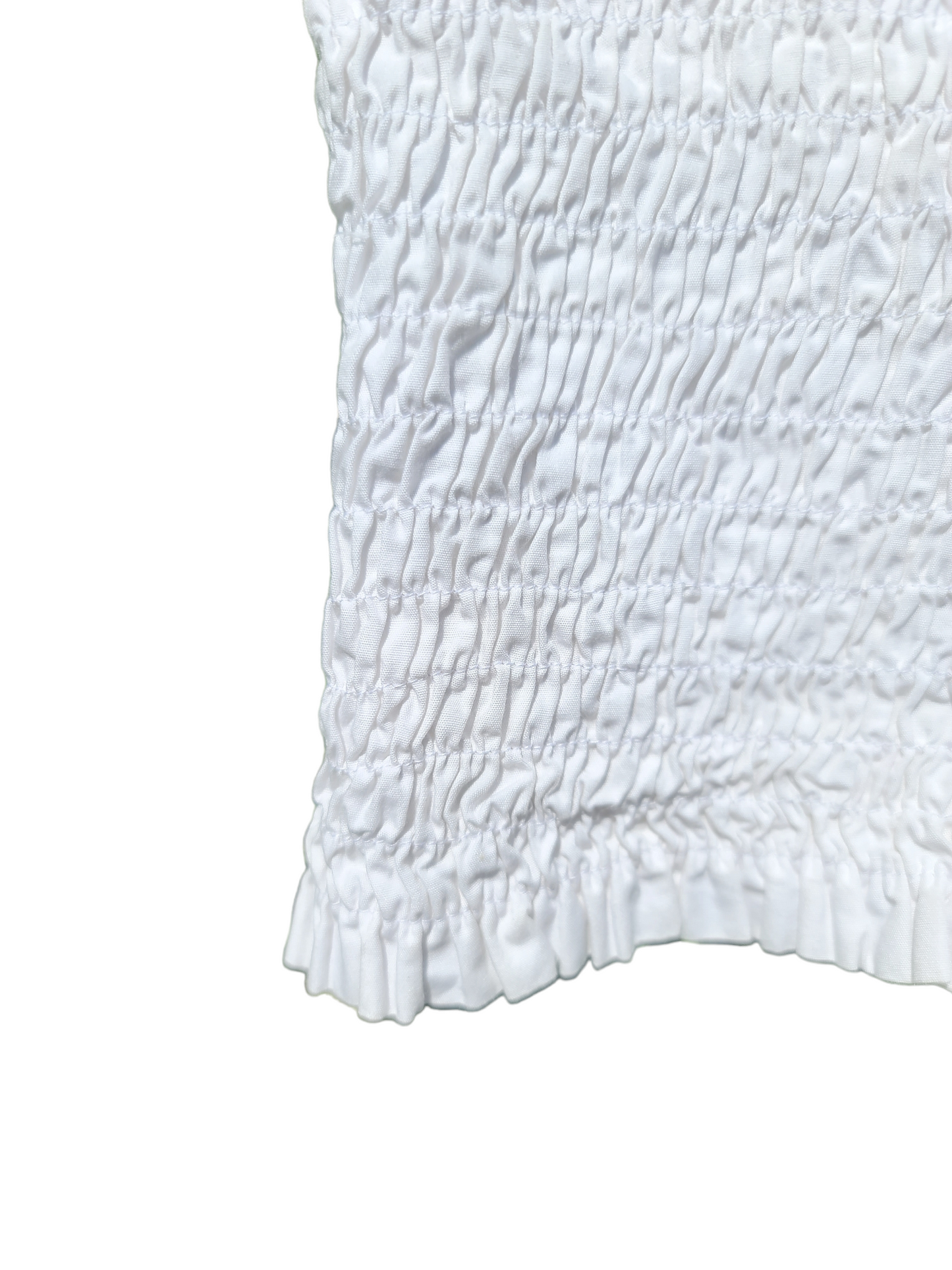 Top coquette cottagecore blanc