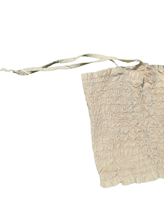 Coquette cottagecore beige top