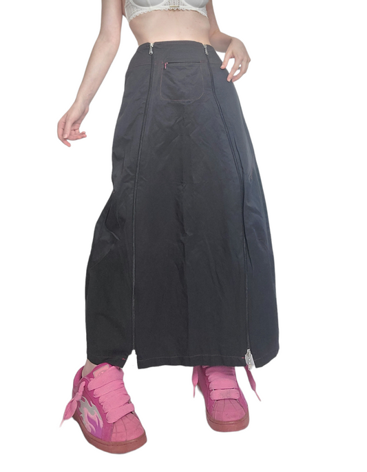 Maxi skirt gorpcore dystopian noire