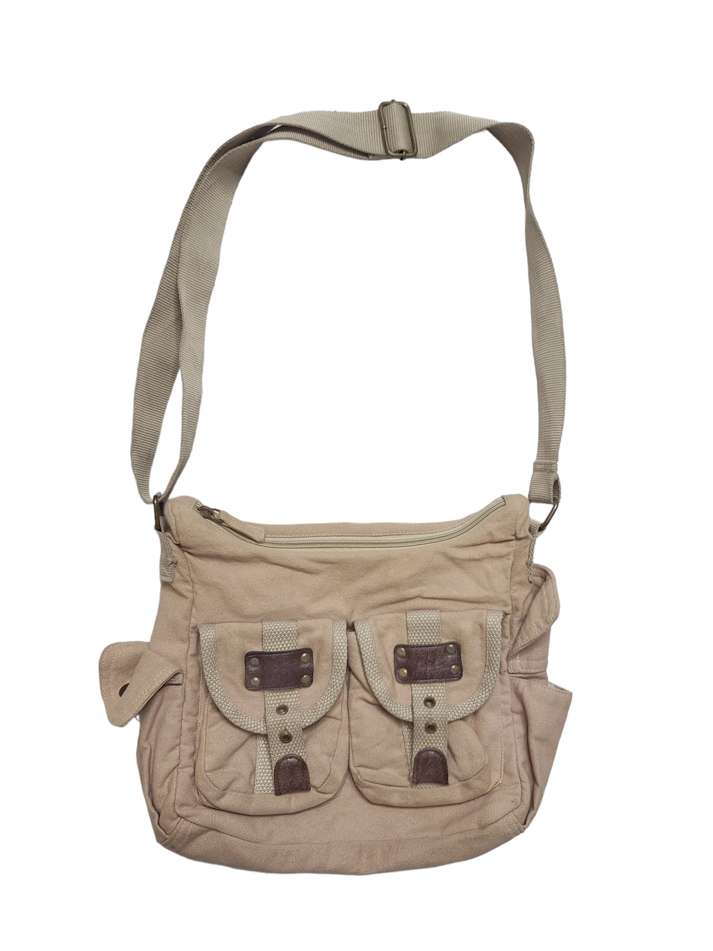 Besace sac cybery2k grunge y2k beige bandouliere vintage gorpcore utility neutral style