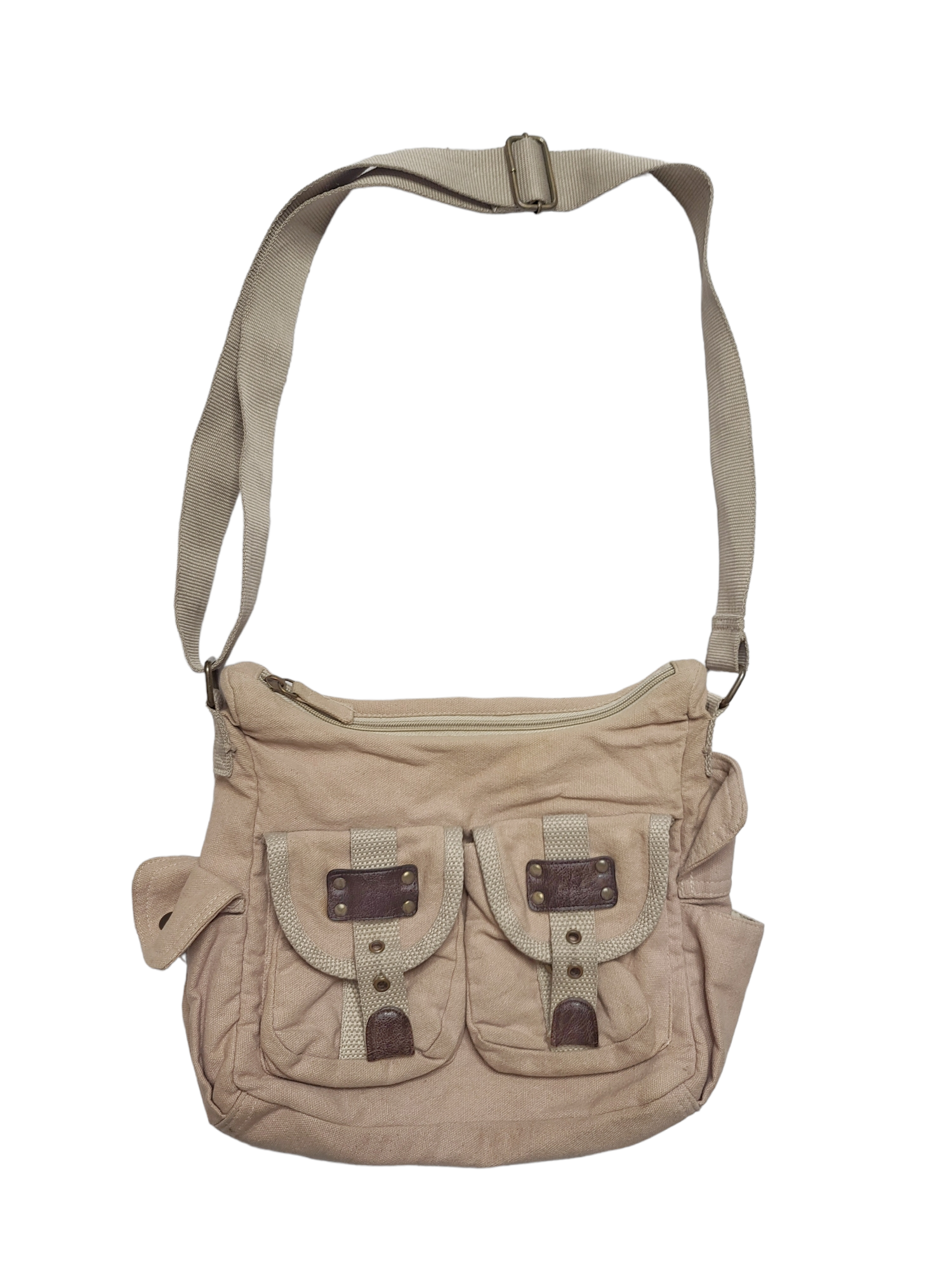 Besace sac cybery2k grunge y2k beige bandouliere vintage gorpcore utility neutral style