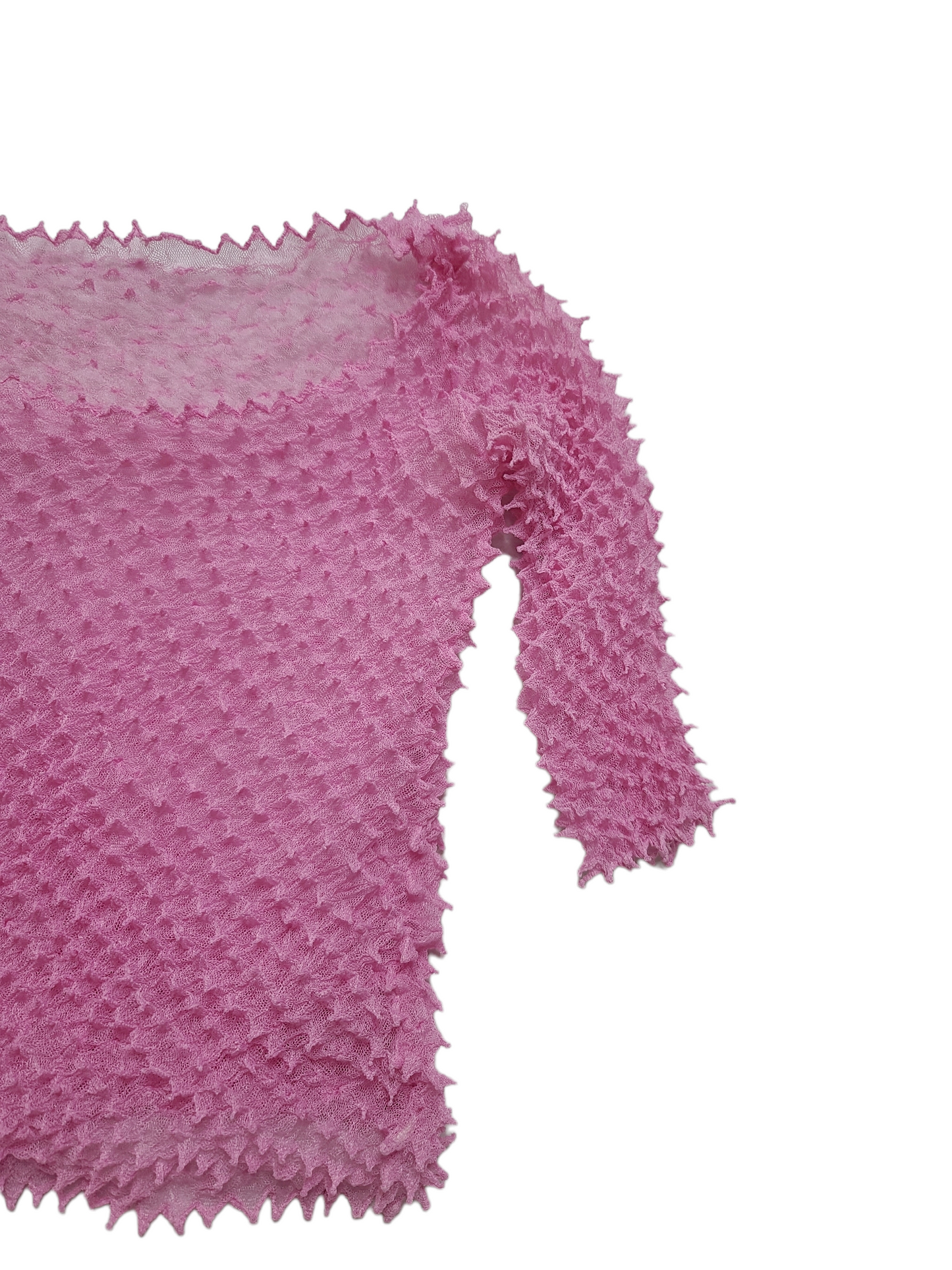 Y2k pink popcorn top