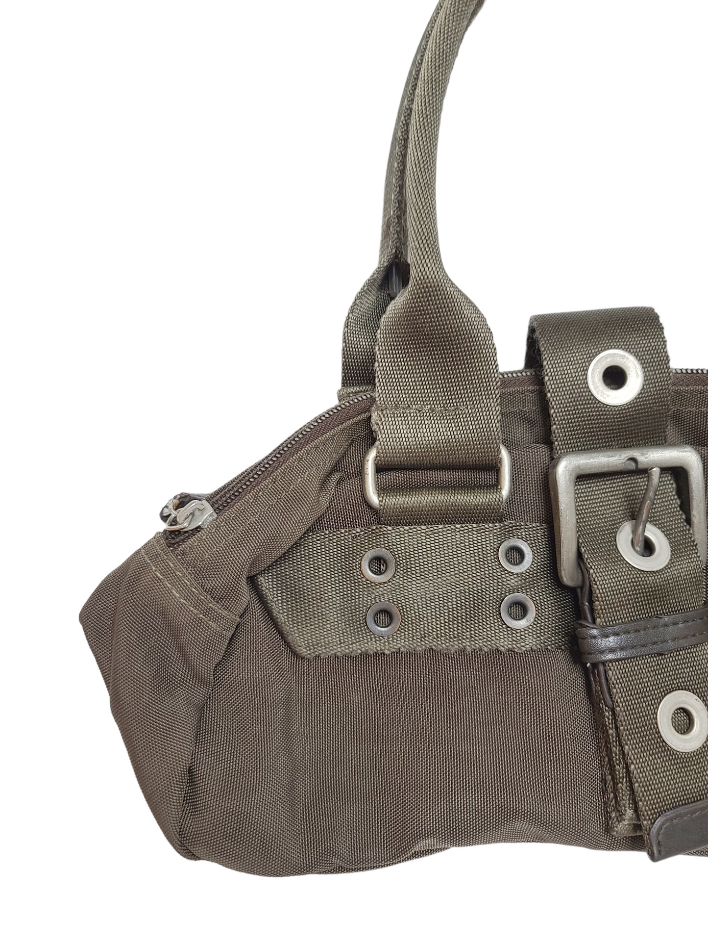 Khaki gorpcore cybergrunge bag