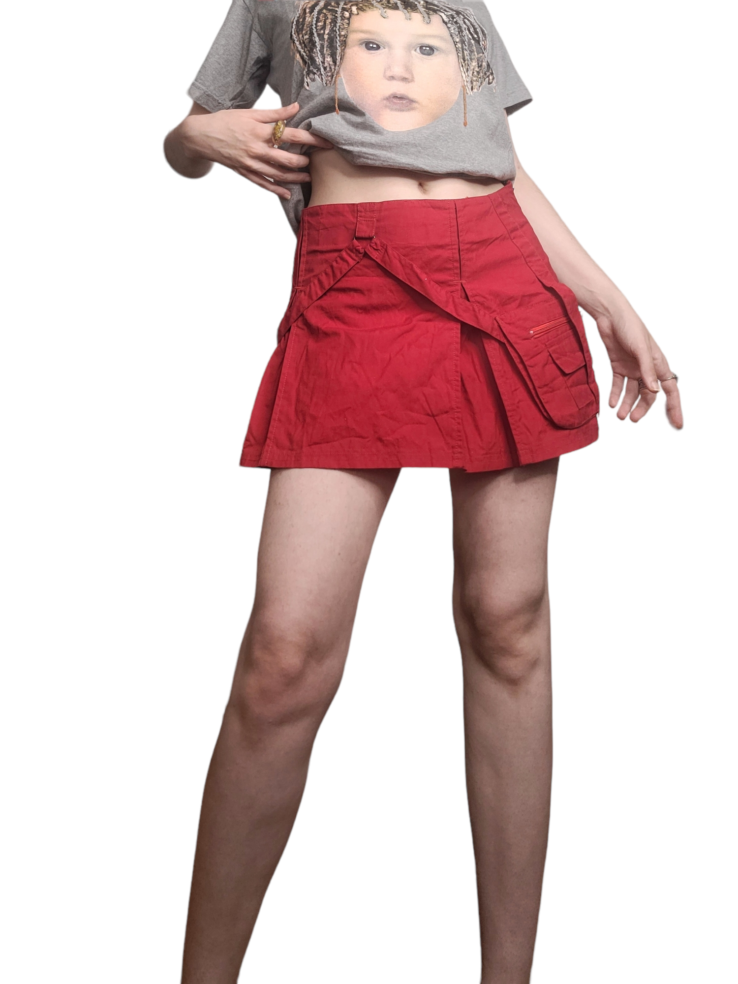 Jupe harajuku vintage subversive archive fashion mini skirt emo gorpcore gothic y2k cybery2k