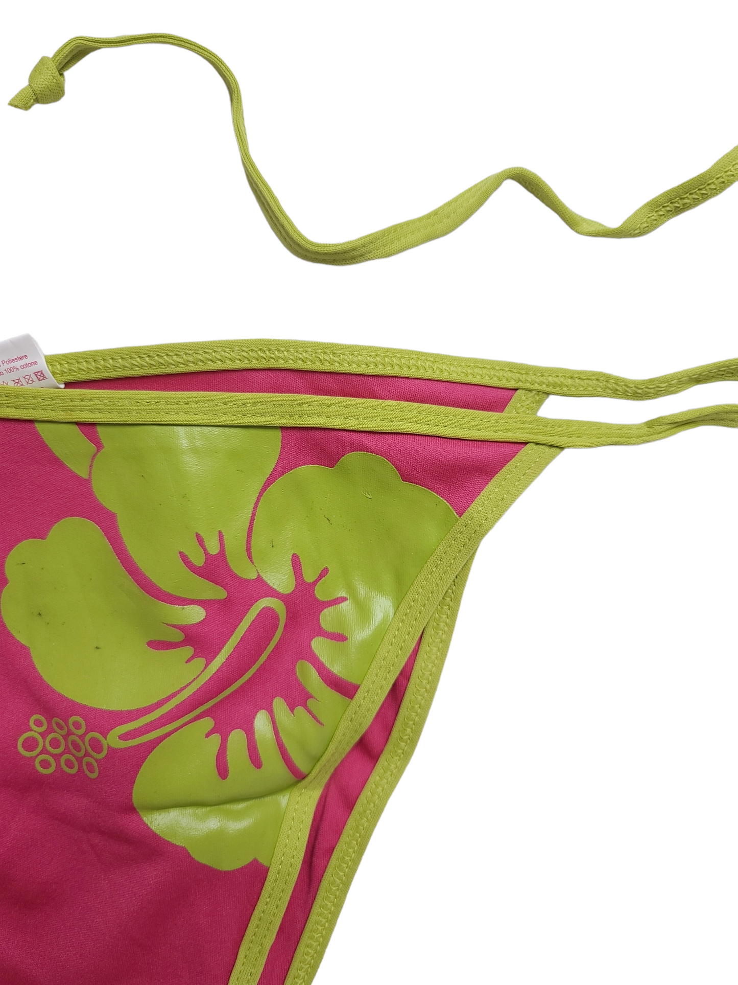 Maillot de bain 90s hibiscus + jupe paréo