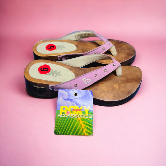 Mules en bois Roxy vintage - zimfriperie