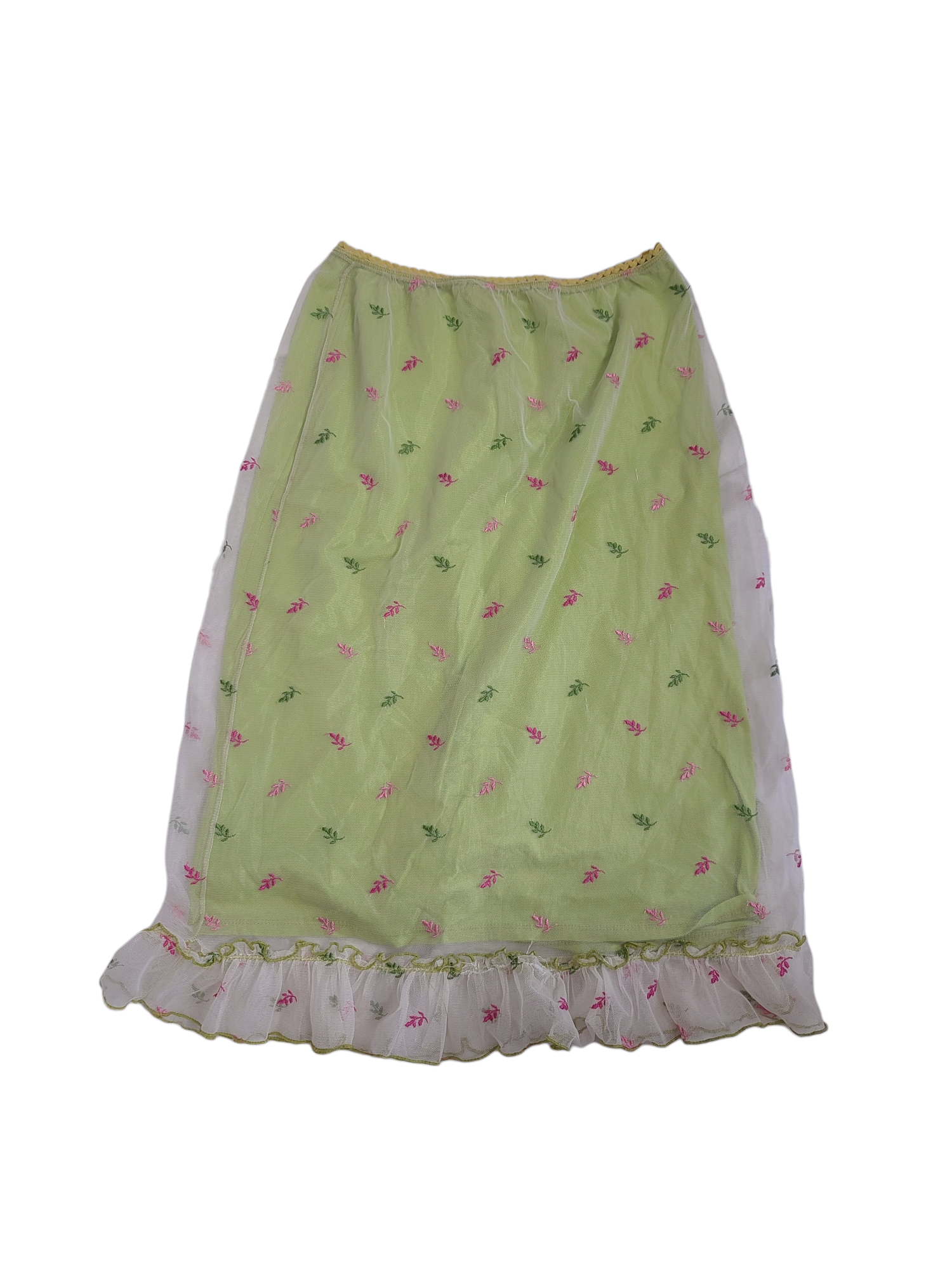 Mesh skirt fairy cottage flowers pastel cute y2k coquette champetre romantic tuile