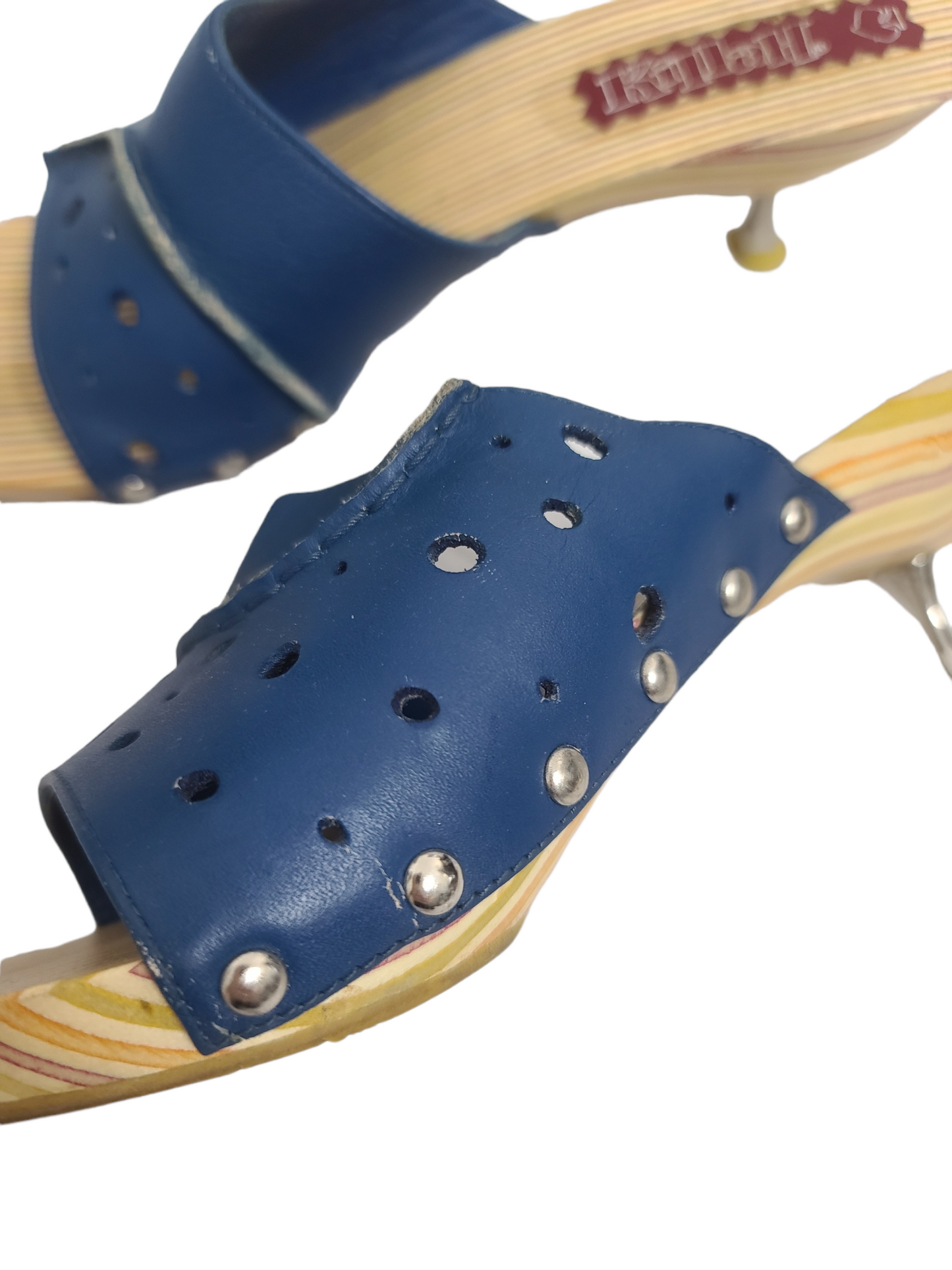 Futuristic 90s colorfull mules