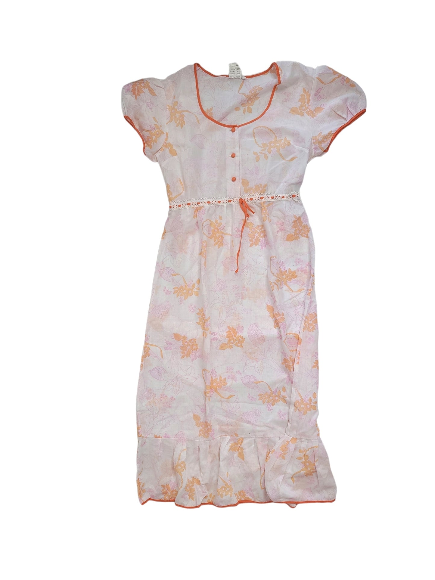 Vintage dress with pastel print