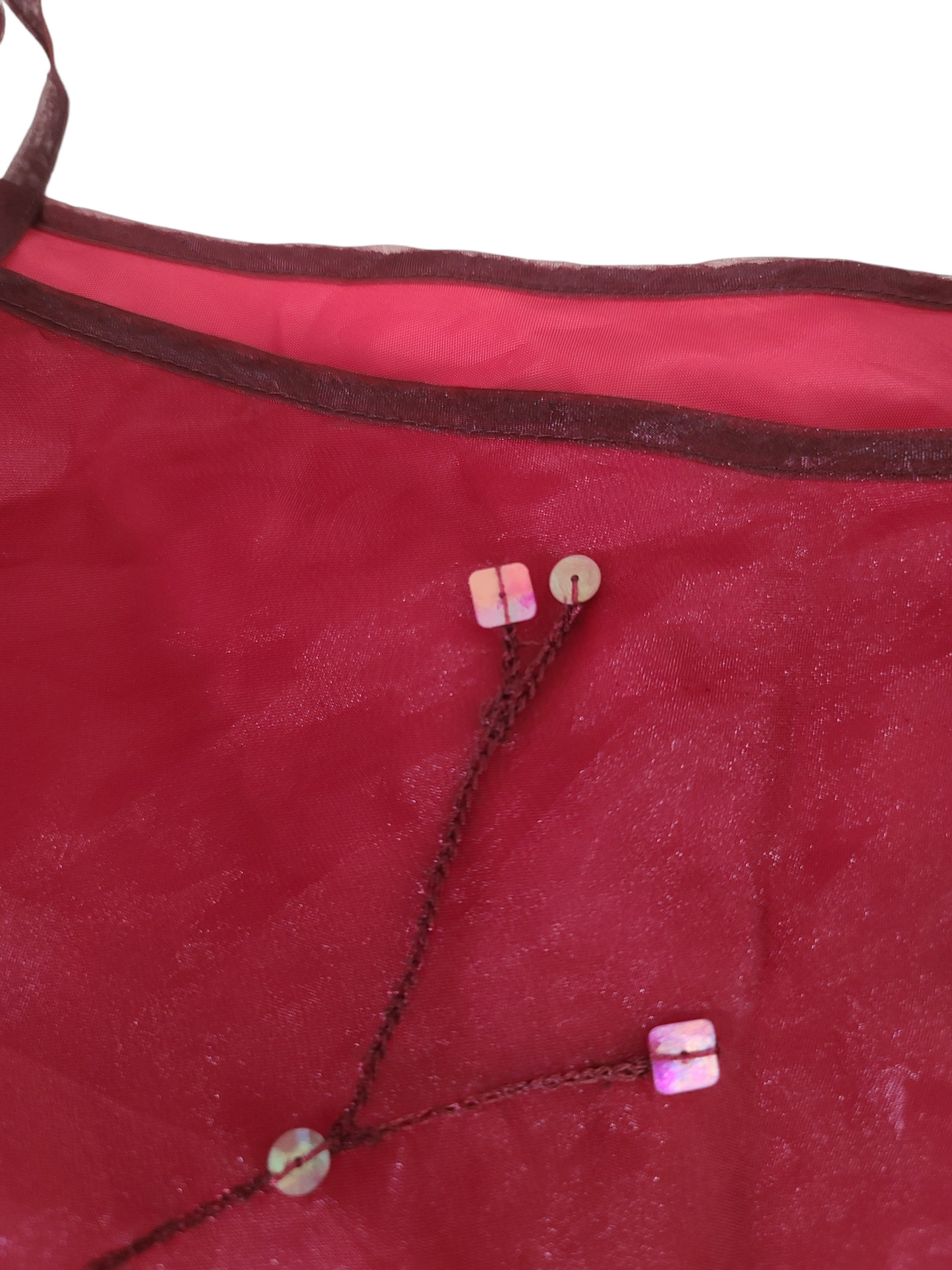 Mesh top fairy y2k red