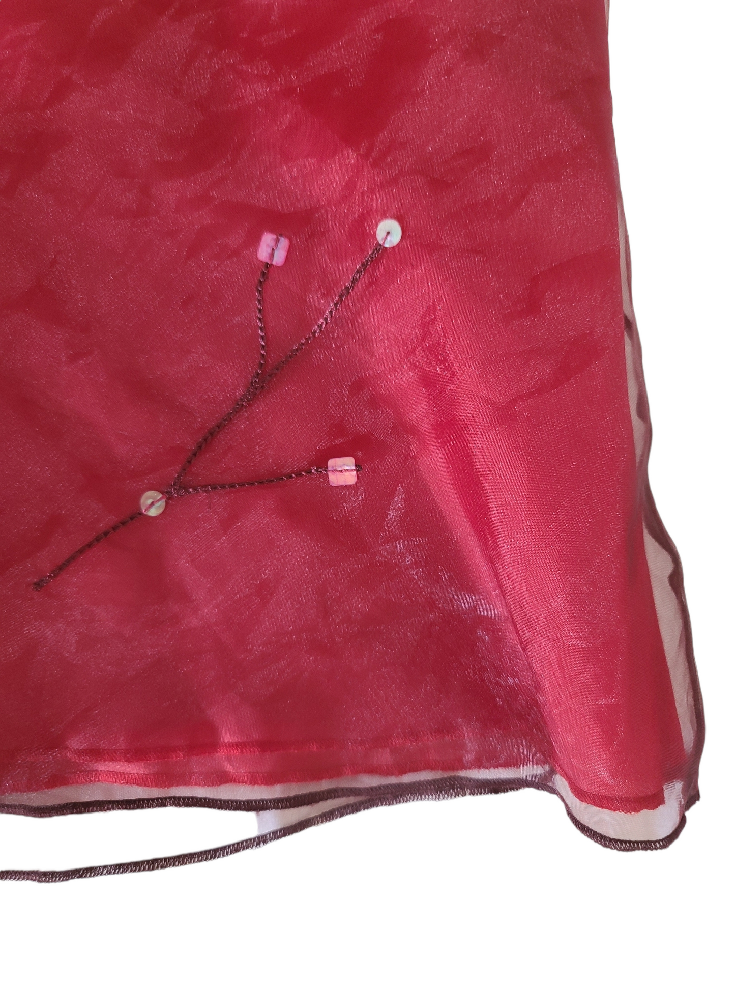 Mesh top fairy y2k red