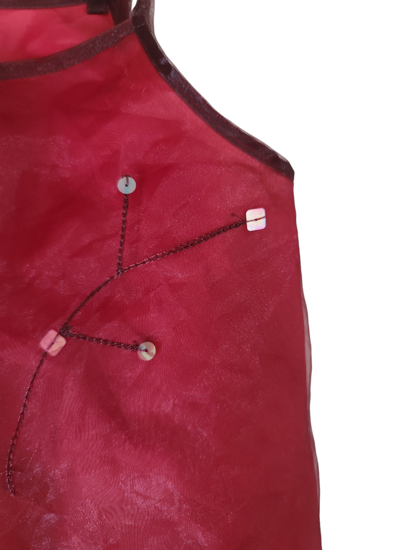 Mesh top fairy y2k red