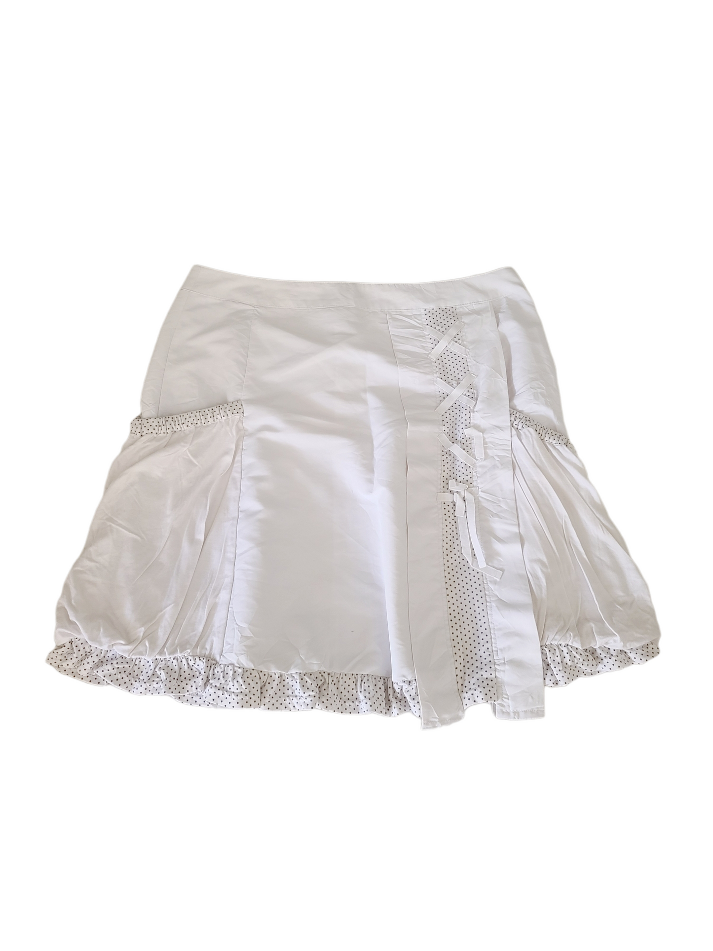 Coquette cottagecore skirt jupe vintage 2000 y2k white ruban champetre romantic cottagecore balletcore