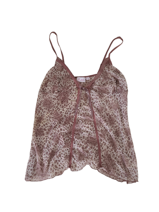 Top lingerie y2k vintage bimbo bimbocore harajuku gyaru france paris leopard coquette glam