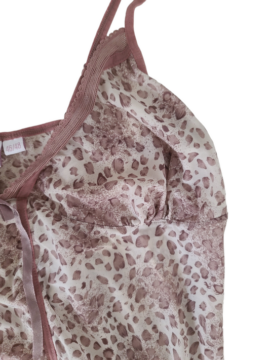 Top bimbocore coquette leopard y2k