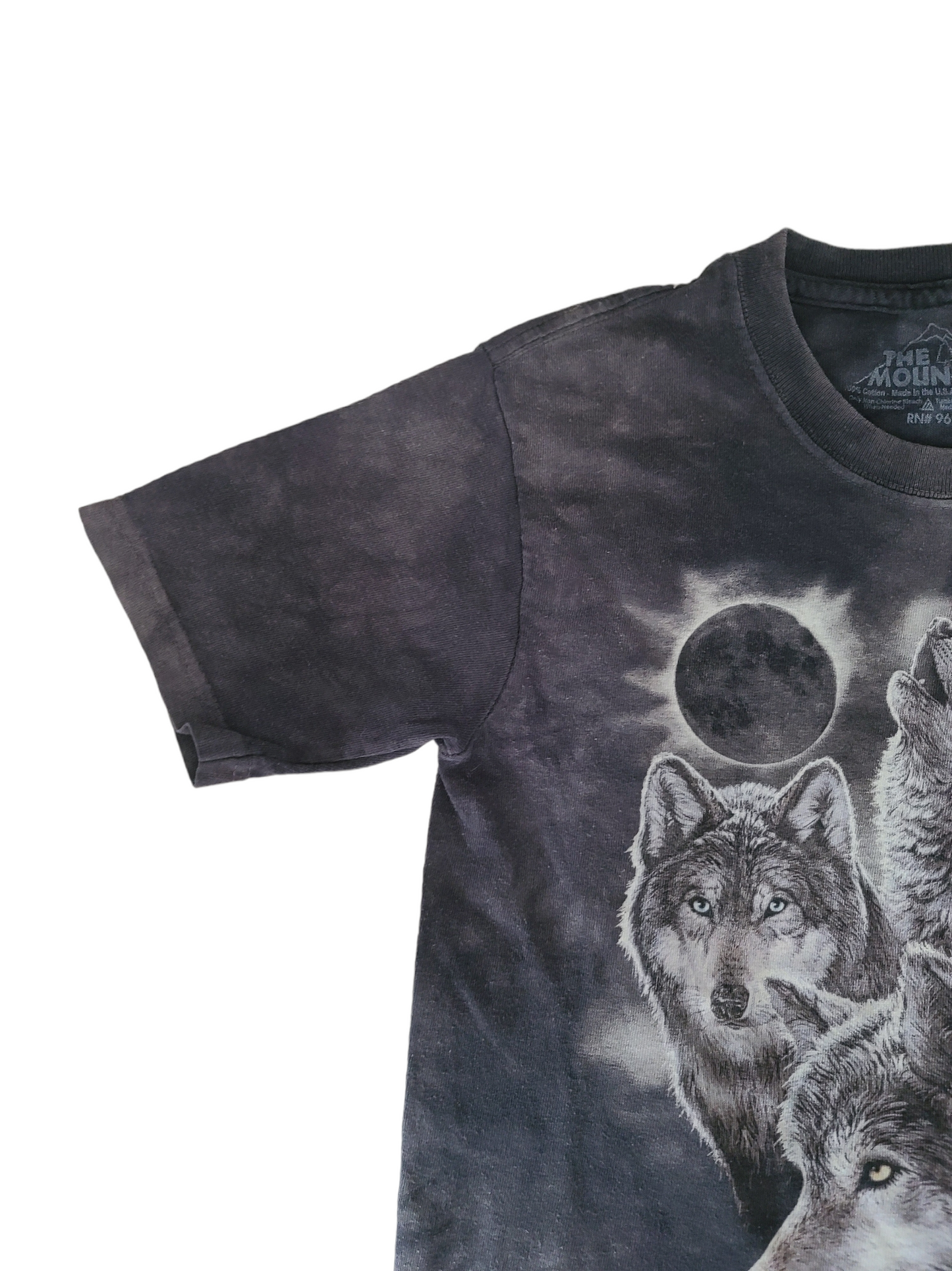 Tshirt imprimé grunge loups
