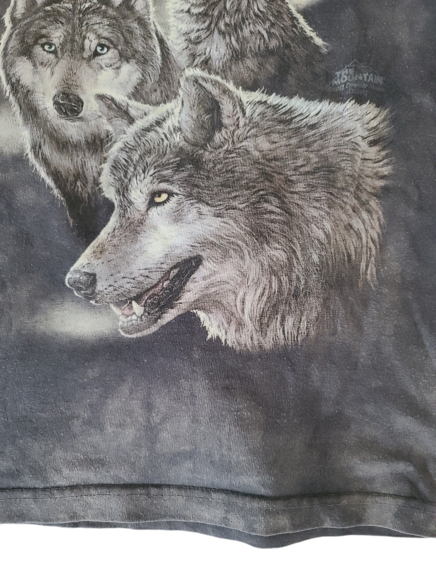 Tshirt imprimé grunge loups