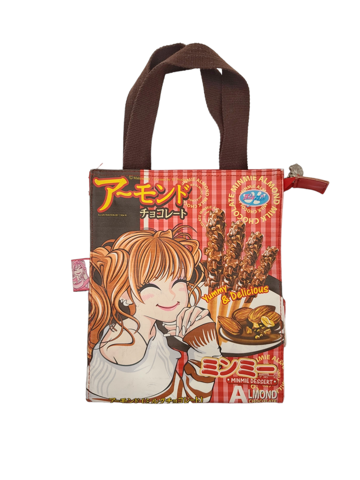 Y2k bag printed harajuku manga anime maximalist japan kawaii cute archive gyaru archive rare rave y2k 2000 2006 minmie mange japan gyaru