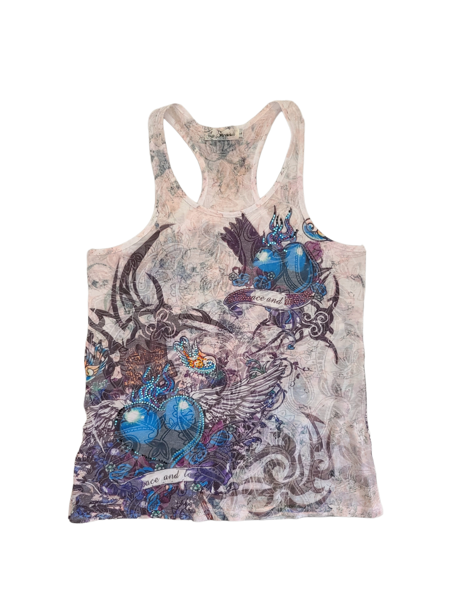 Rave emo punk streetwear printed imprimé top y2k ed hardy