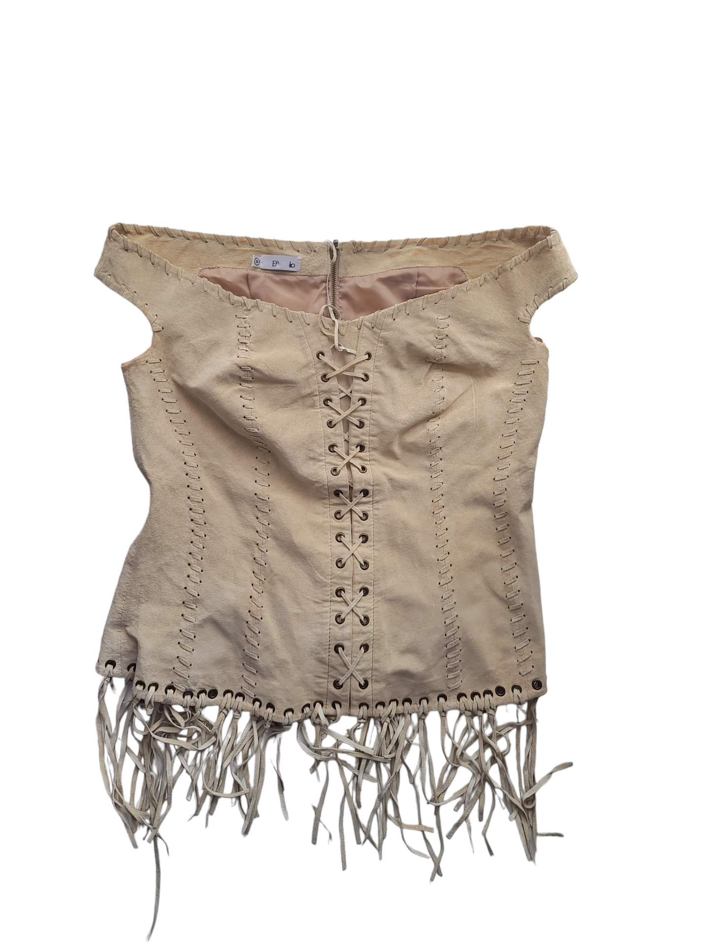Fairy bohemian top corset y2k boho lacets cute y2k daim forestcore nature grunge western
