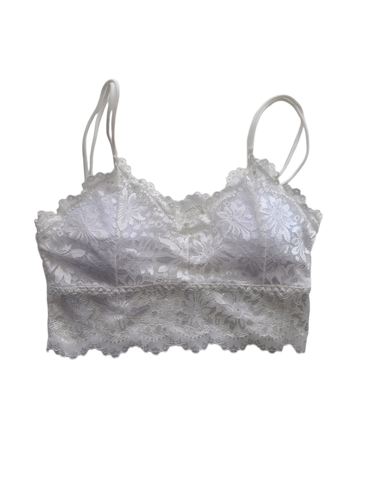 Y2k white lace flirty top