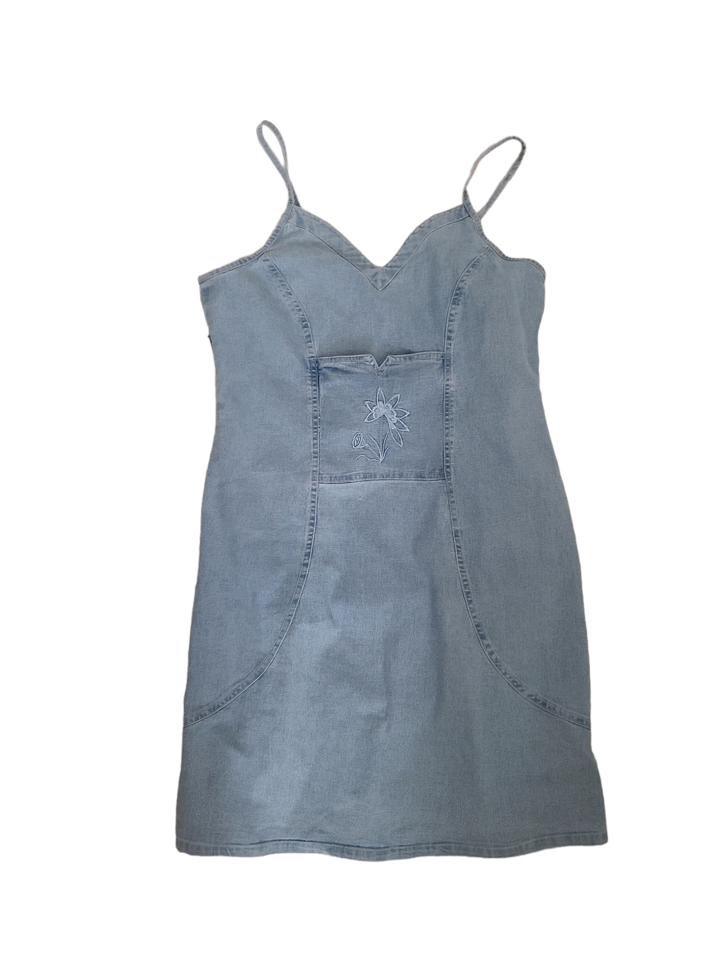 Vintage y2k flirty jean dress