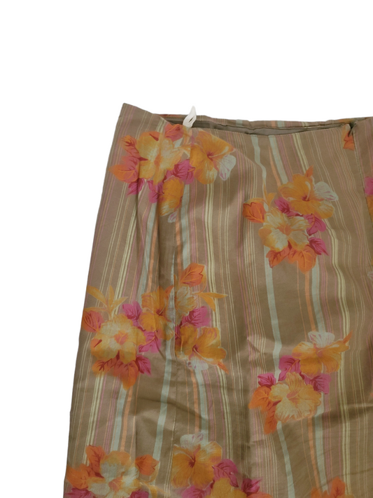 Vintage y2k printed flowers cottage coquette skirt