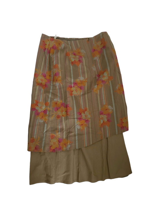 Vintage y2k printed flowers cottage coquette skirt
