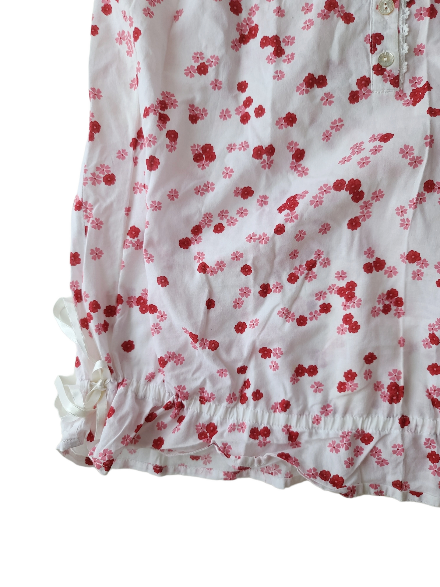 Vintage y2k flirty flowers top
