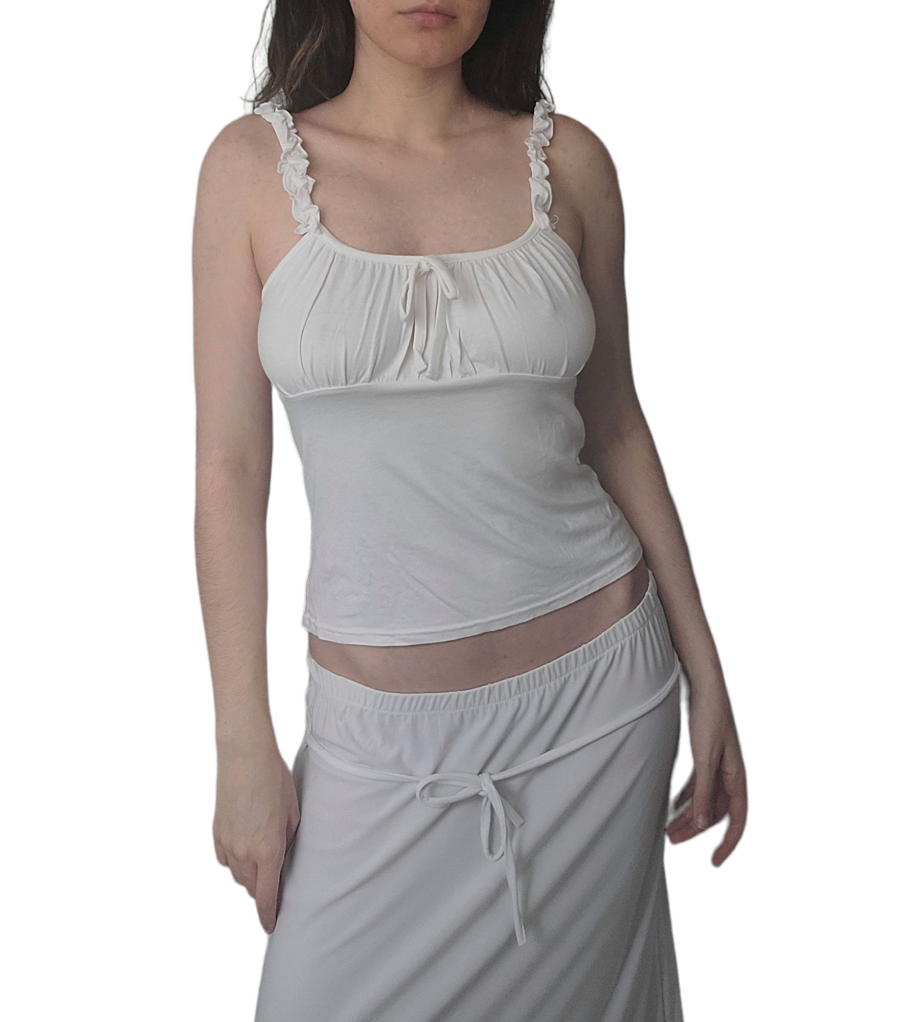 Y2k vintage coquette cami top milkmaid balletcore 