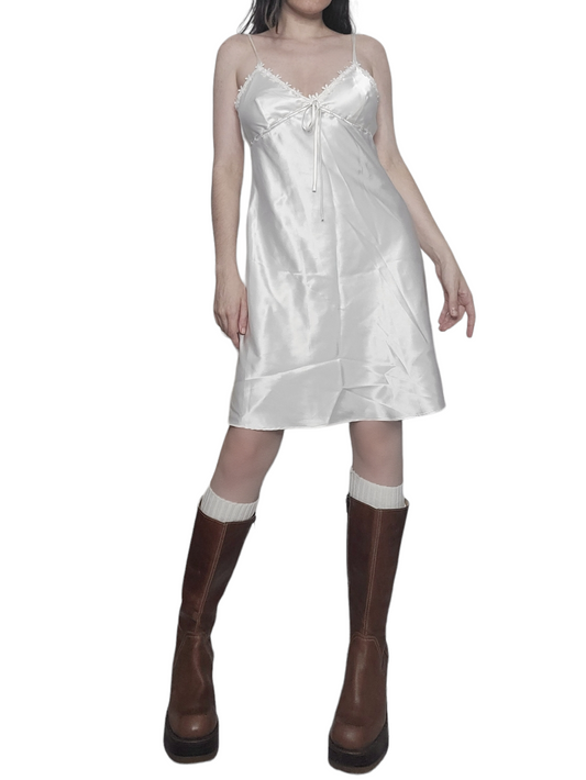 Coquette vintage y2k lace dress satin flowers nuisette