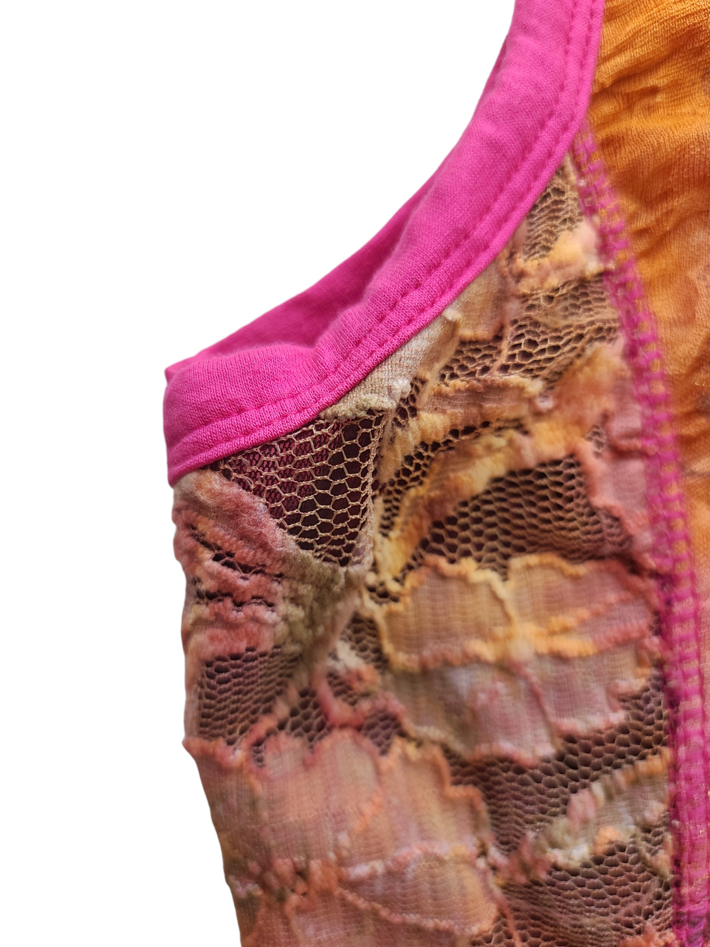 Fairy y2k vintage coquette pink lace top