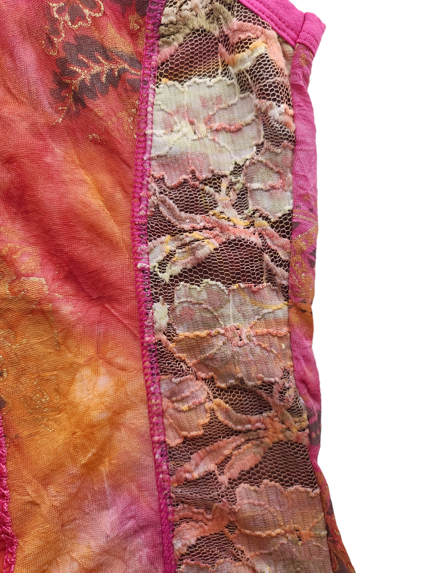 Fairy y2k vintage coquette pink lace top
