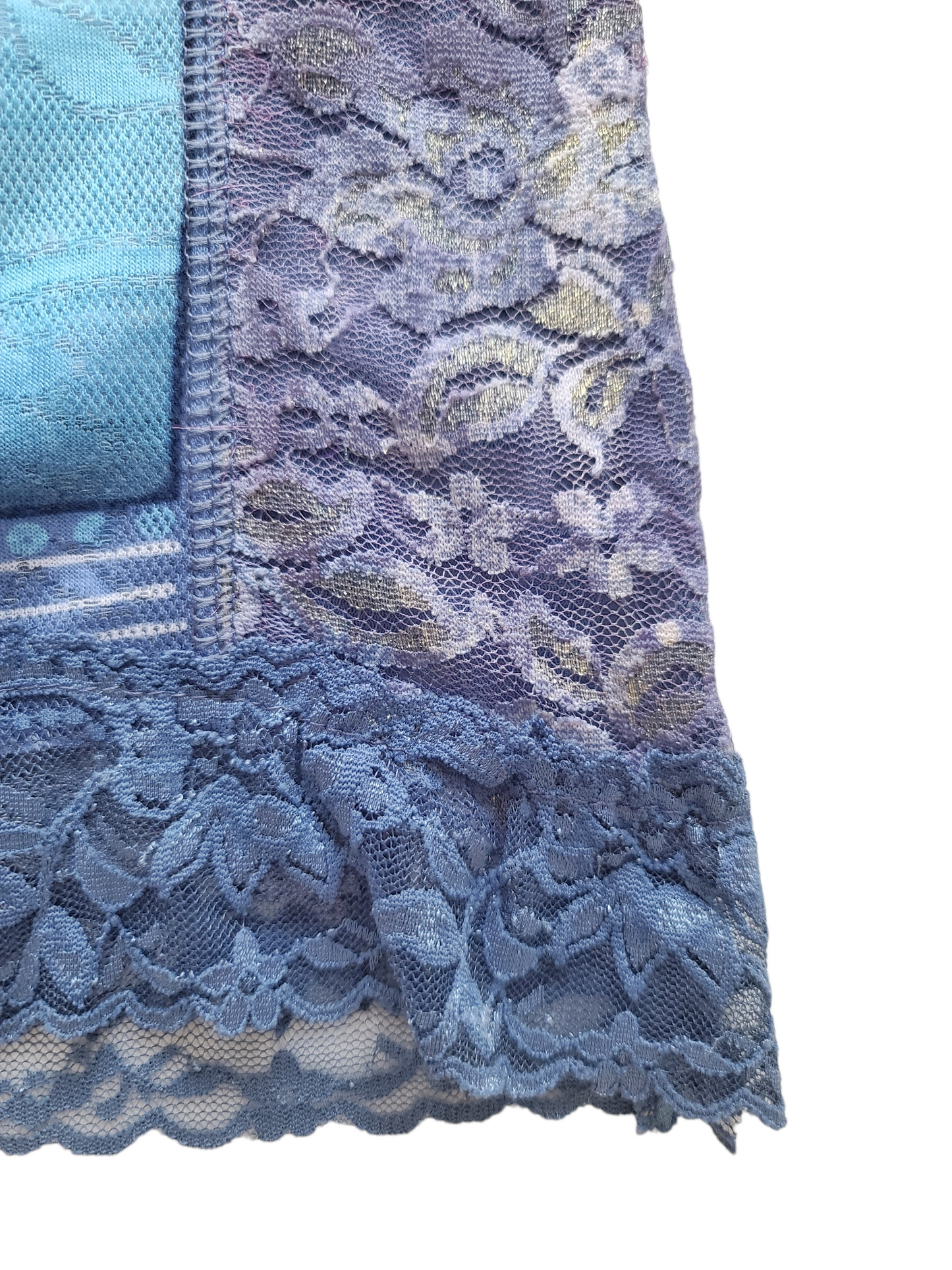Fairy y2k vintage flirty blue lace top