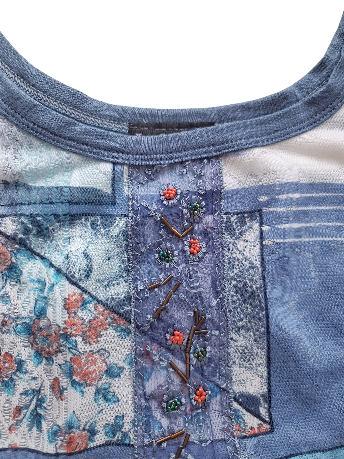 Fairy y2k vintage flirty blue lace top