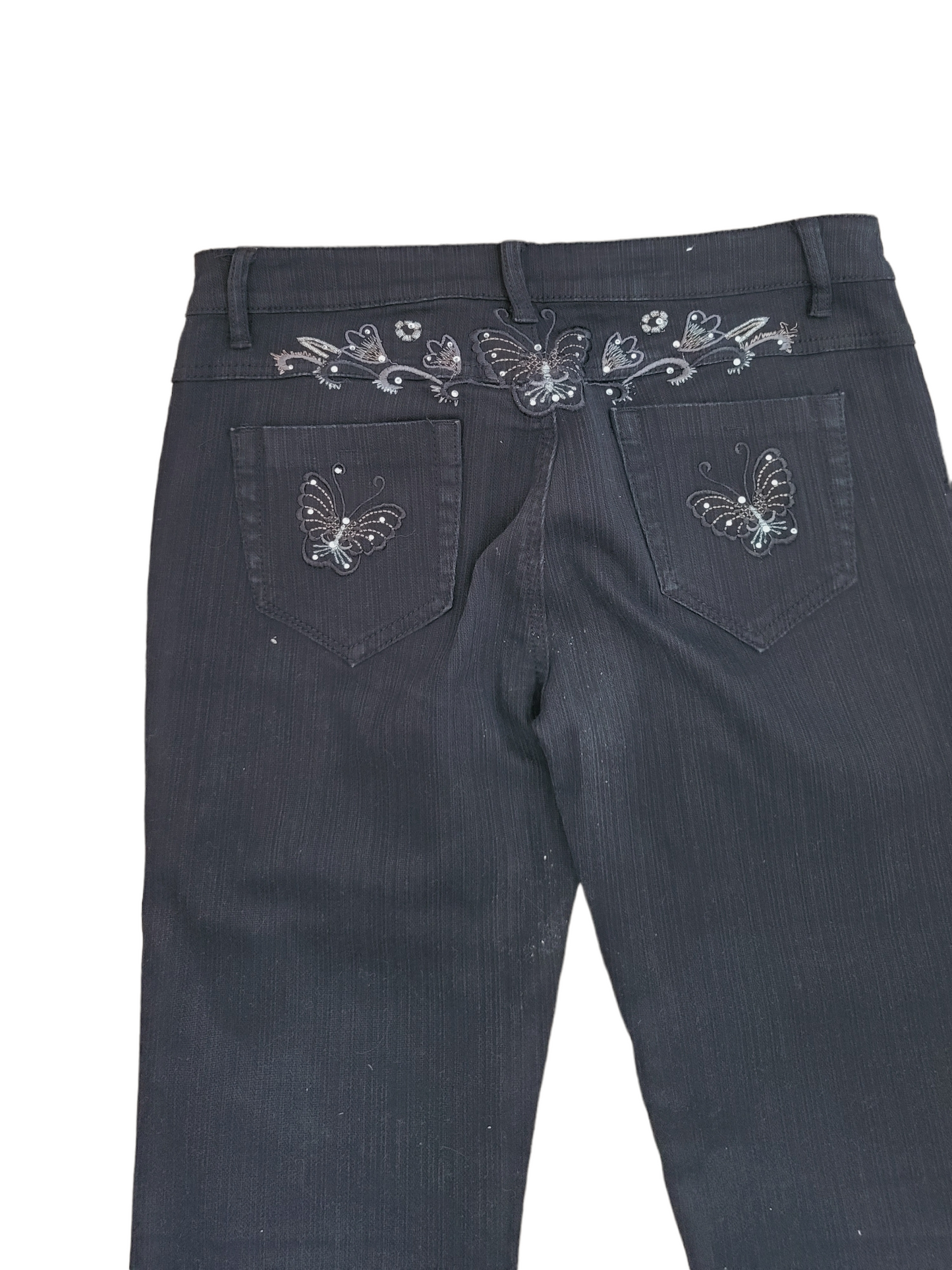 Y2k mcbling butterflies cropped pants