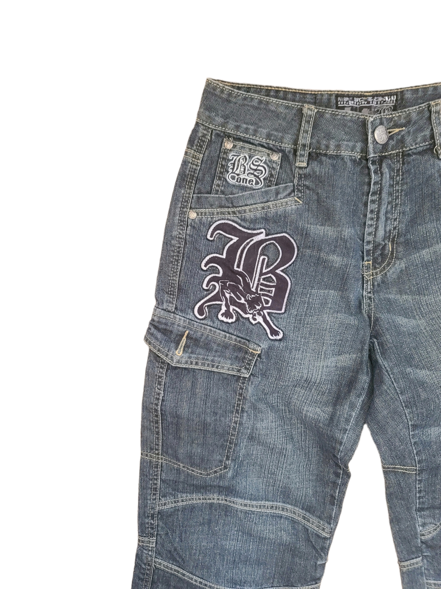 90s denim cropped trousers