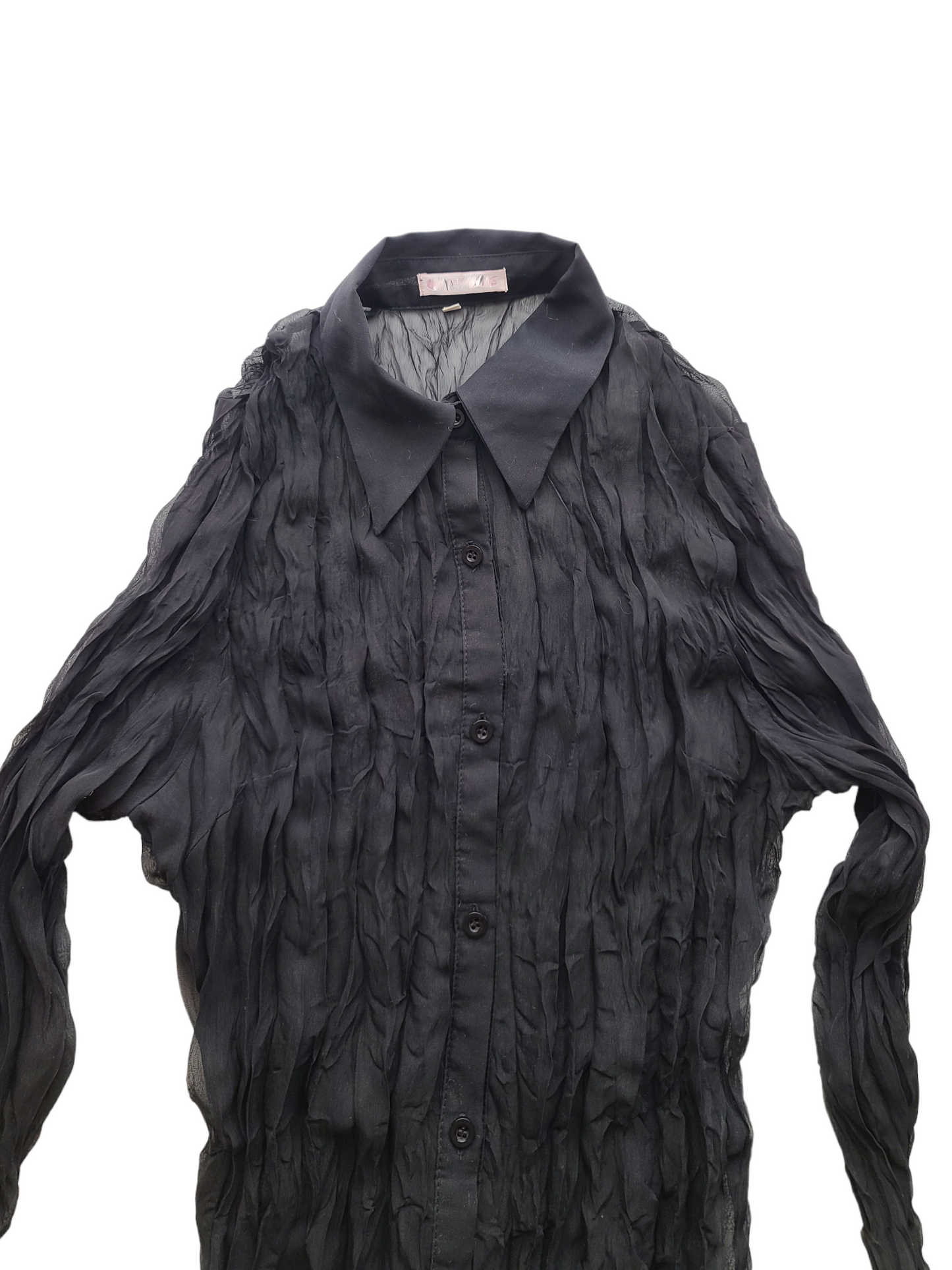 Fairy y2k vintage transparent black top - zimfriperie