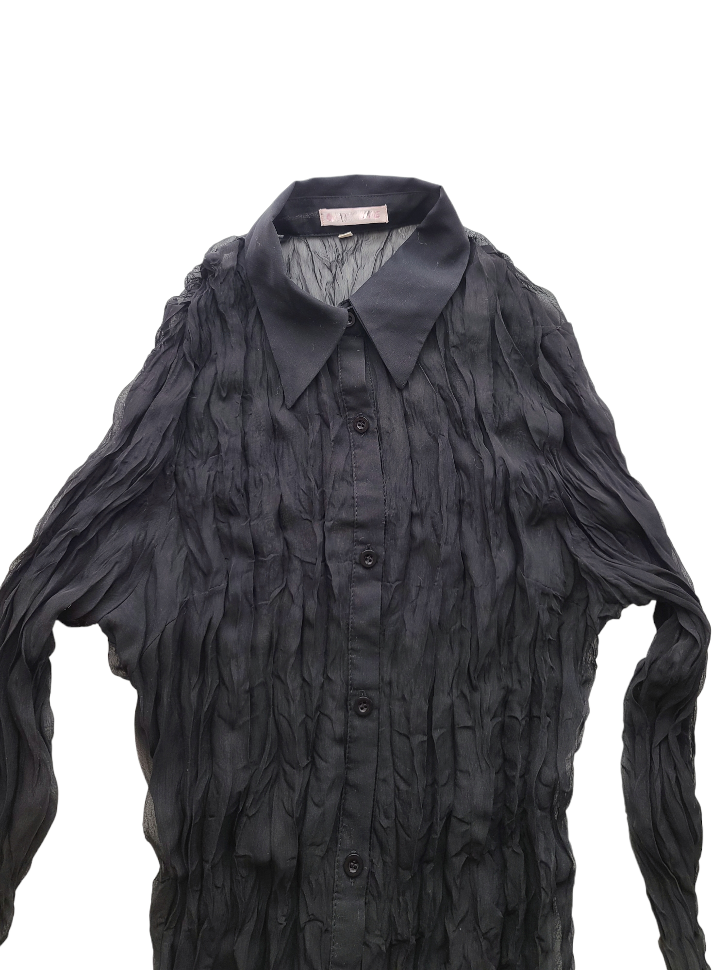 Fairy y2k vintage transparent black top - zimfriperie